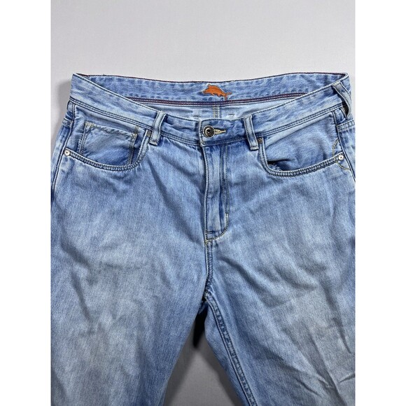 Tommy Bahama Mens Relaxed Fit Jeans Light Wash 34 x 32(Fits34x31) Tencel blend - Picture 7 of 15